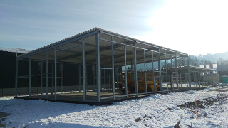 Bilder Errichtung Halle und Bürogebäude